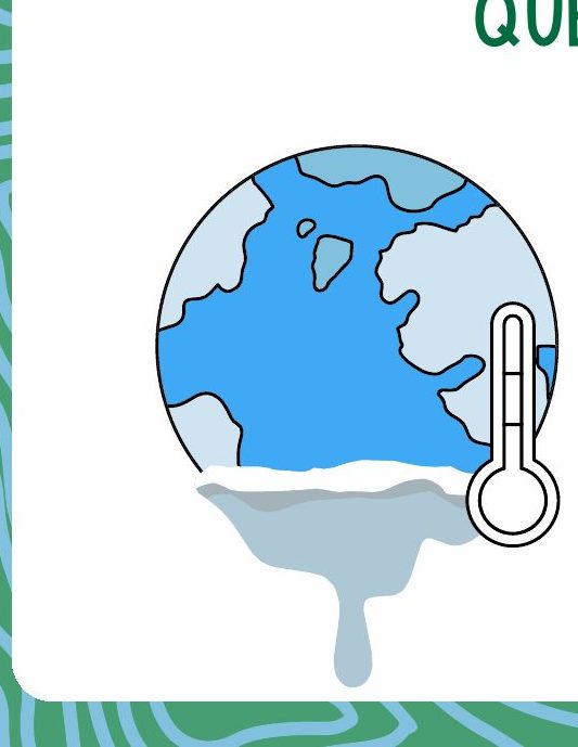 La Tierra congelada con un termómetro